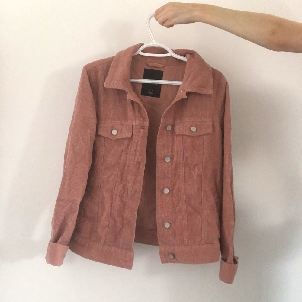 Dusty pink corduroy jacket
